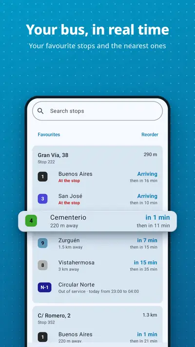 Your bus, in real time