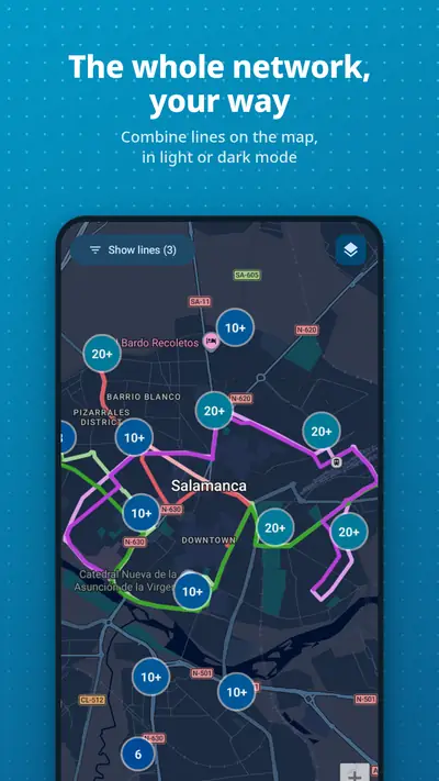 The whole network, your way